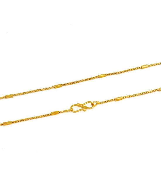 FASHION FRILL - Gold Plated Chain ( Pack of 1 ) - Gold