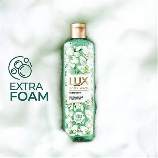 Lux Skin Detox F. Scent Aloe V Body Wash, 245Ml