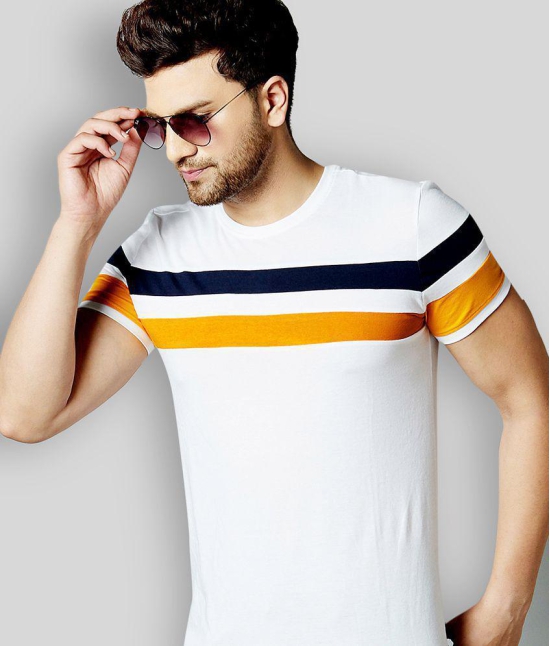 AUSK - Multicolor Cotton Blend Regular Fit Mens T-Shirt ( Pack of 1 ) - None