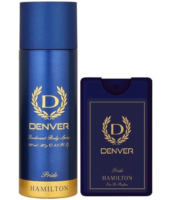 Denver Pride Deo - 200ML & Pride Pocket Perfume - 18ML (Combo Pack of 2)