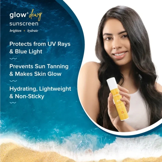 Glow+ Dewy Sunscreen - 50g (Pack of 2)