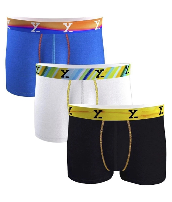 XYXX - Multicolor Modal Mens Trunks ( Pack of 3 ) - S