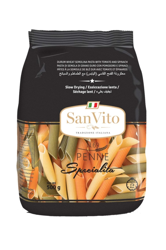 San Vito Tricolour Penne, 500 gm