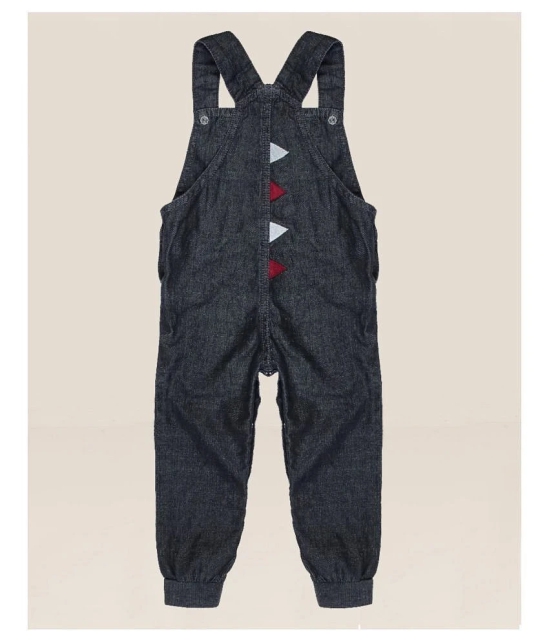 Dungaree For Boys & Girls Casual Printed Denim Blend - None