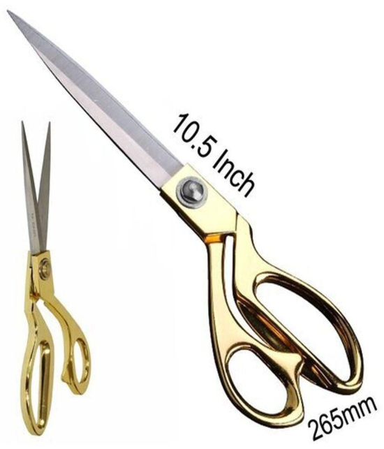 Professional Golden Steel Tailoring Scissors For Cutting Heavy Clothes Fabrics 10.5