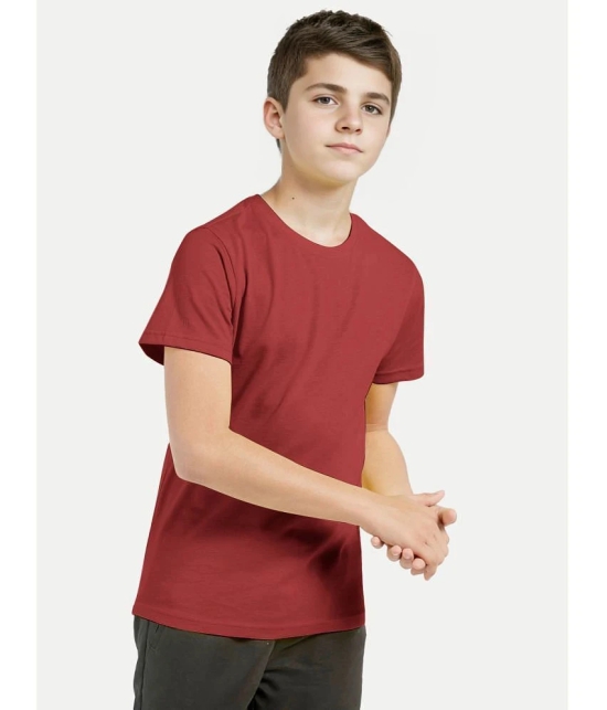 Radprix Red Cotton Blend Boys T-Shirt ( Pack of 1 ) - None