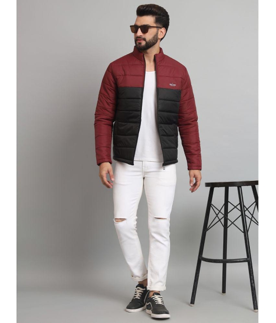 MXN Polyester Mens Quilted & Bomber Jacket - Maroon ( Pack of 1 ) - None