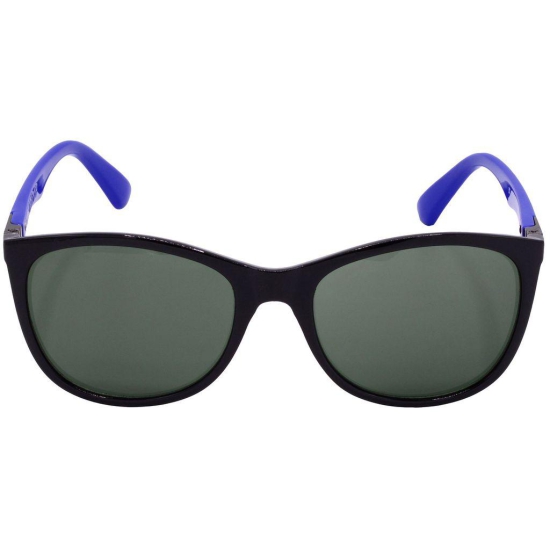 Hrinkar Green Cat-eye Glasses Black, Blue Frame Best Goggles for Women - HRS-BT-06-BK-BU-GRN