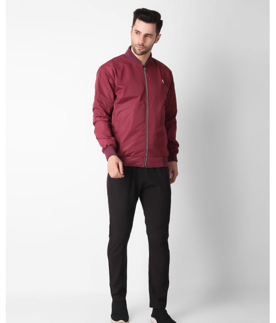 4B Nylon Mens Windcheater Jacket - Maroon ( Pack of 1 ) - None