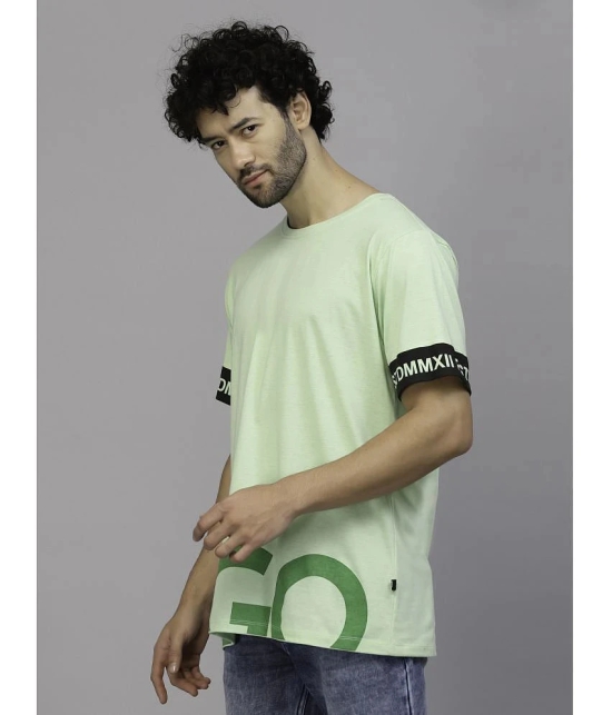 Rigo - Mint Green 100% Cotton Oversized Fit Mens T-Shirt ( Pack of 1 ) - None