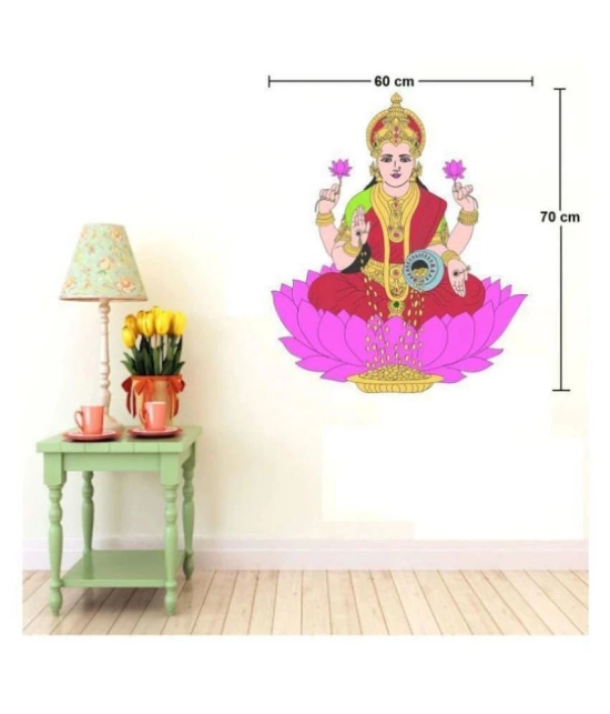 Asmi Collection Goddess Devi Maa Lakshmi Religious & Inspirational Sticker ( 70 x 60 cms )