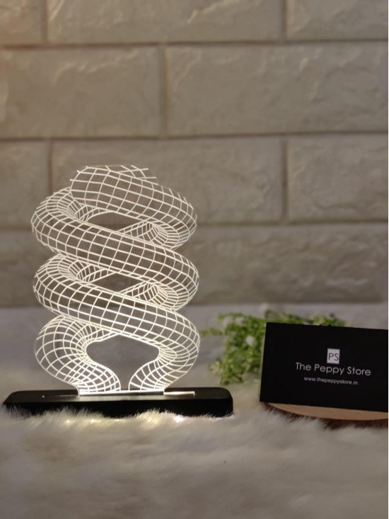 Spiral Led Plaque with Led Stand