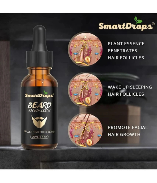 Smartdrops - 30mL Promotes Beard Growth Beard Oil ( Pack of 3 )