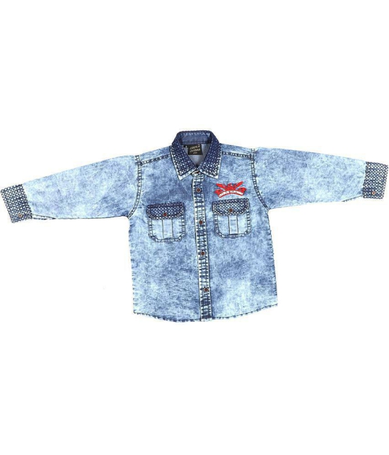 Kids Denim Full sleeves Shirt - None