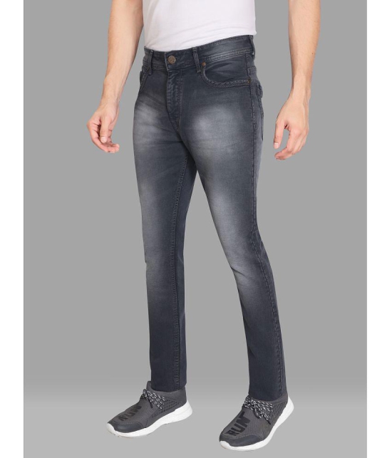 HJ HASASI - Grey Denim Slim Fit Men's Jeans ( Pack of 1 ) - None