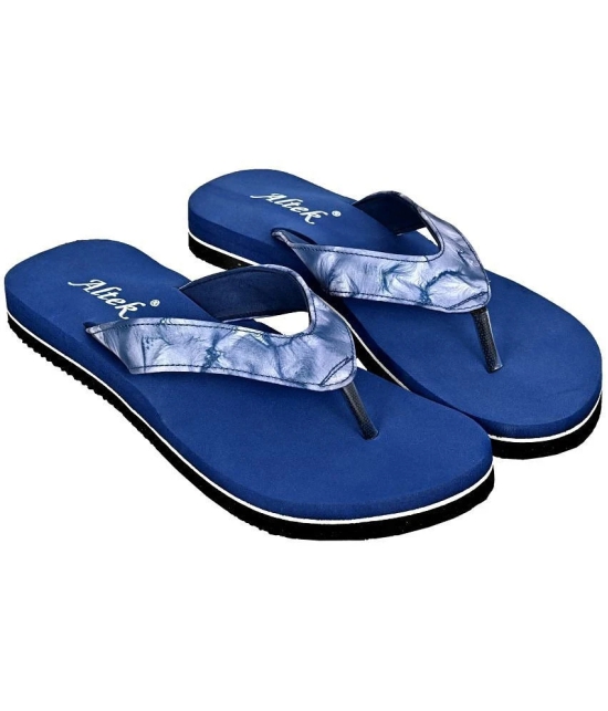 Altek - Navy Blue Womens Thong Flip Flop - None