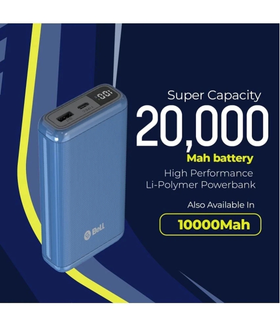 Bell 20000 -mAh 22.5W Li-Polymer Power Bank - Blue