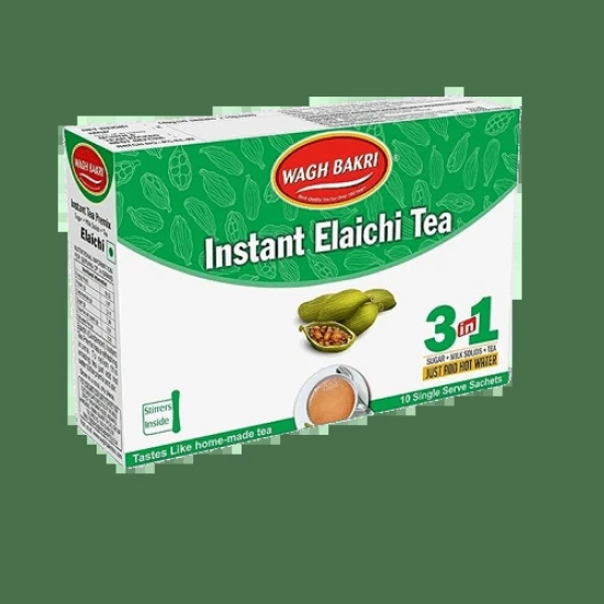 Wagh Bakri Elaichi Instant Tea Premix, 10 Sachets