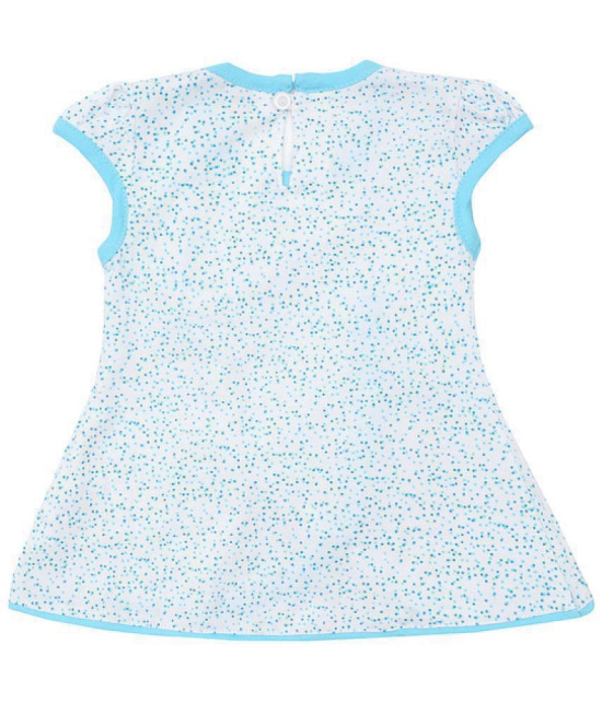 NammaBaby - Blue Cotton Blend Baby Girl Frock ( Pack of 1 ) - None