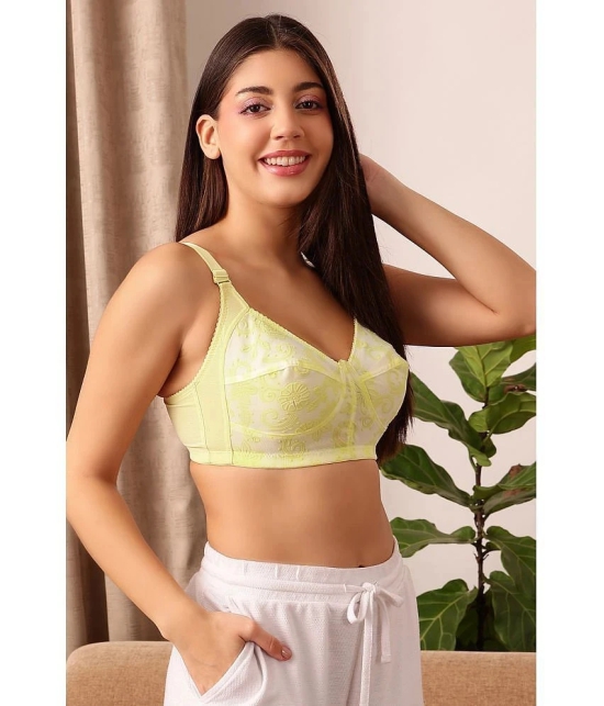 Clovia Yellow Cotton Non Padded Womens Everyday Bra ( Pack of 1 ) - None