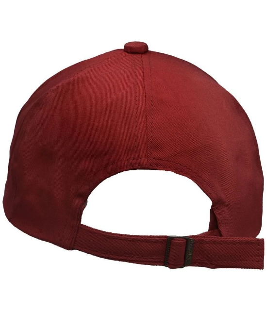 JMALL - Red Cotton Mens Cap ( Pack of 1 ) - Red