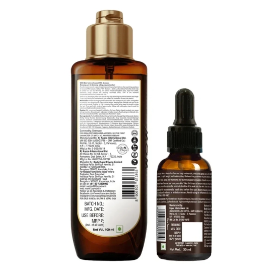 Coconut Milk Shampoo + Caffeine Face Serum - Net vol - 130ml