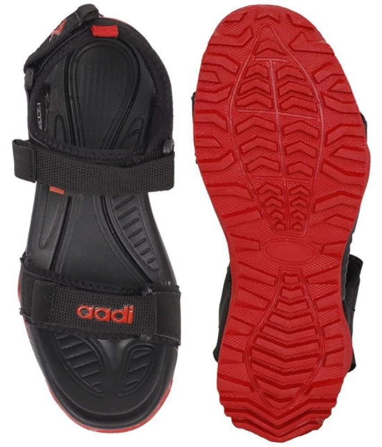 Aadi - Black Mens Floater Sandals - None