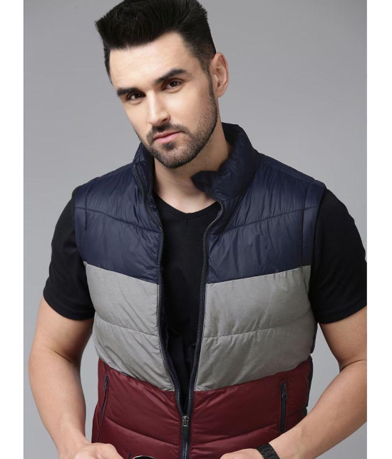 ADORATE Polyester Men''s Quilted & Bomber Jacket - Maroon ( Pack of 1 ) - None