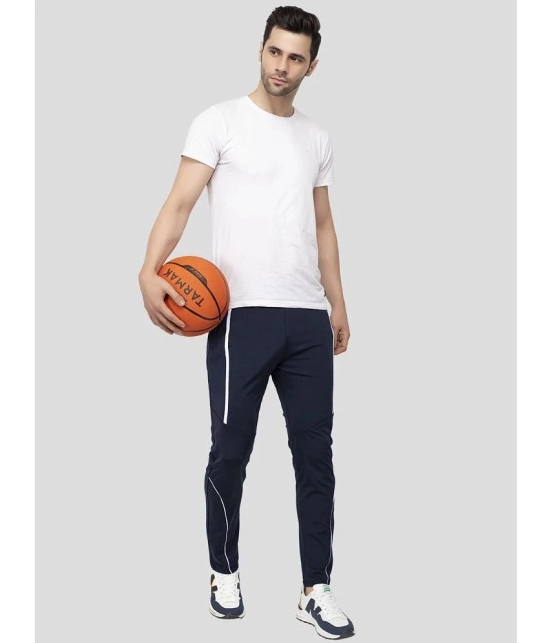 Zeffit - Navy Lycra Mens Trackpants ( Pack of 1 ) - None