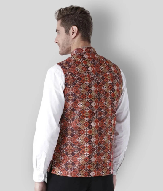 Hangup Multi Cotton Blend Nehru Jacket - None