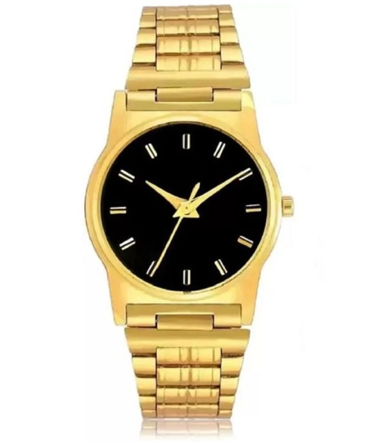 Viser Gold Metal Analog Mens Watch