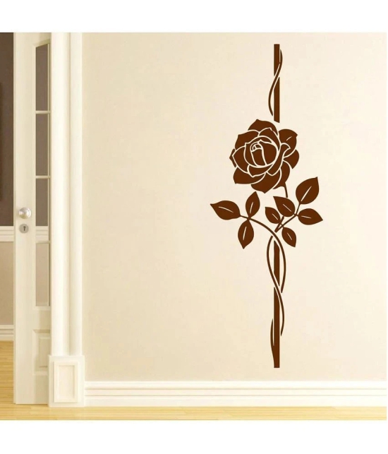 Decor Villa Beauty Rose PVC Wall Stickers