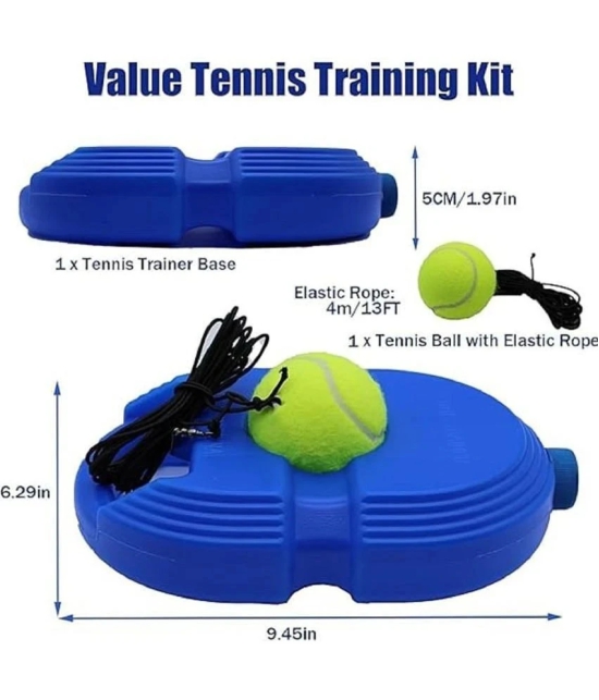 HORSE FIT Tennis Trainer Rebound Ball with String Solo Tennis Trainer Set Self Tennis Practice Ball with String Cricket Trainer Rebound Ball with Rope Fill Sand or Water (Multicolor) - Multi