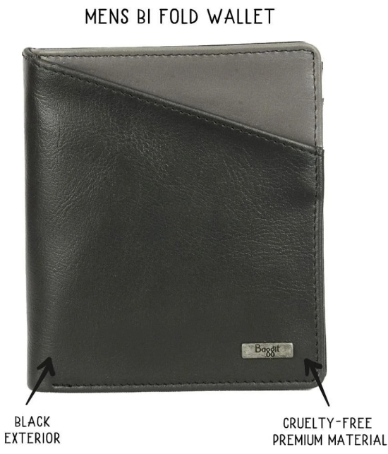 Baggit Black Faux Leather Mens Regular Wallet ( Pack of 1 ) - Black