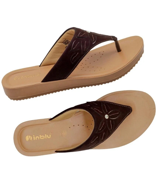 Inblu Brown Womens Flats - None