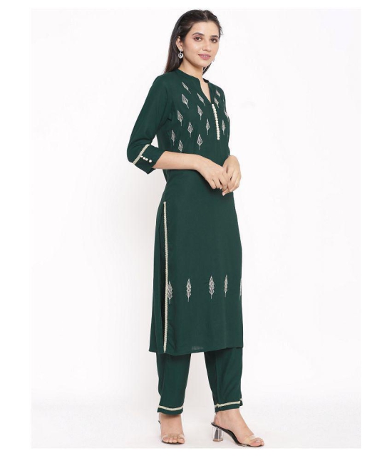 FabbibaPrints Rayon Kurti With Palazzo - Stitched Suit - XXL