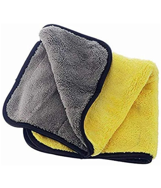 HOMETALES Multicolor Microfiber Cleaning Cloth For Automobile Car accessories ( Pack of 1 ) 40x40 cms