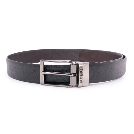 Red Tape Reversible Leather Belt For Men | TextuRed  Leather Belt | Classic and Durable