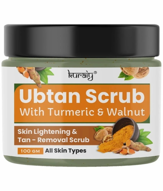 KURAIY Ubtan Skin Whitening & Tan Removal Face Scrub Suitable for All Skin Types 100g (Pack Of 2)