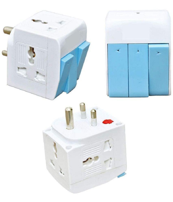 EIGHTEEN ENTERPRISE 3 in 1 Way Plug Multi Plug Adapter - Multi Color