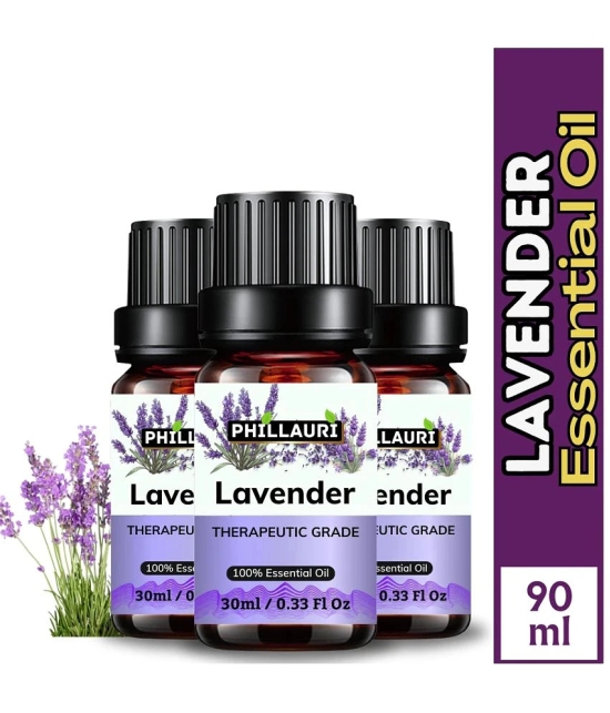 Phillauri Lavender Others Essential Oil Floral With Dropper 90 mL ( Pack of 3 )