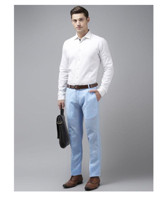 Hangup Blue Regular -Fit Trousers - None