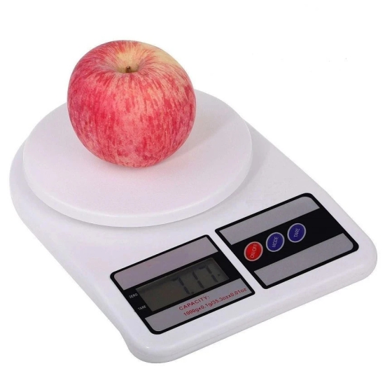 Zahab-Electronic Kitchen Digital Weighing Scale Machine Measure for Measuring Fruits, Spice, Food, Vegetable, Cake, Liquids | Weighing Capacity - 10 Kg