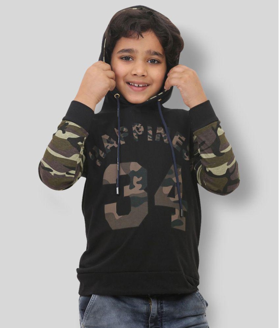 Rydho - Black Cotton Blend Boy's T-Shirt ( Pack of 1 ) - None