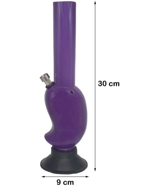 JMALL Purple 30 cm Acrylic Bong - Pack of 1