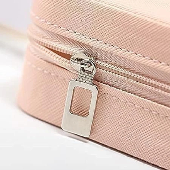 KIT & CO Mini Jewelry Travel Case,Small Travel Jewelry Organizer, Portable Jewelry Box Travel Mini Storage Organizer Portable Display Storage Box For Rings Earrings Necklaces Gifts