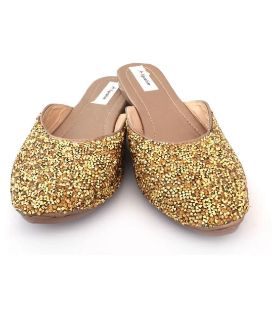 Raj - Gold Womens Mules - None