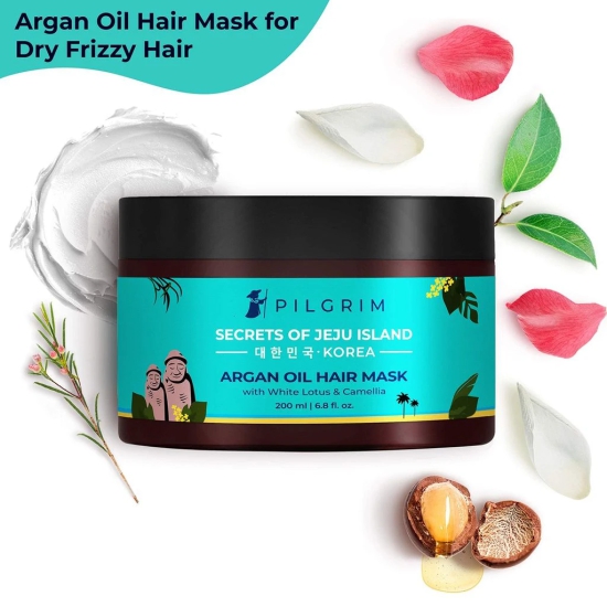 Pilgrim Pack Argan Oil Hair Mask Dry Frizzy Korean and for & fall Control |