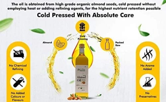 Farm Naturelle- Pure Almond Oil for Trusted Health Benefits of Entire Family.500ML