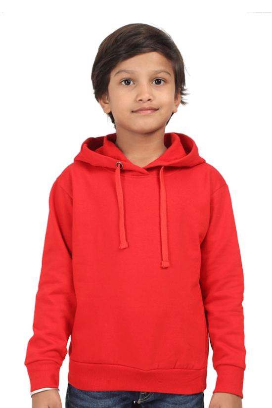 Kids Hooded SweatShirts-Black / 13-14 Years